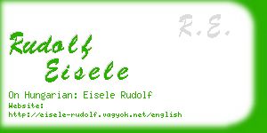 rudolf eisele business card